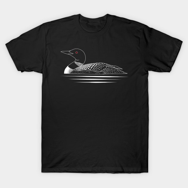 Common Loon T-Shirt by BinChickenBaby